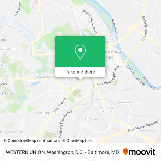 Mapa de WESTERN UNION
