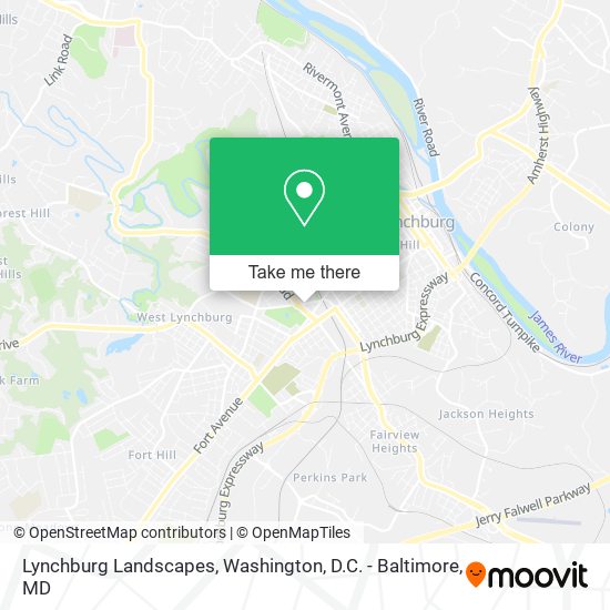 Lynchburg Landscapes map