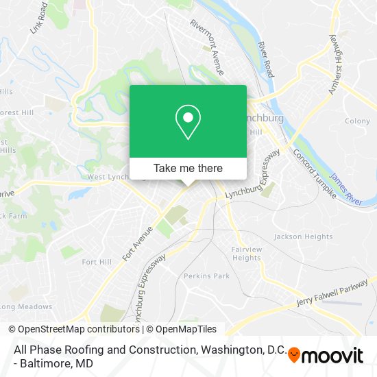 All Phase Roofing and Construction map