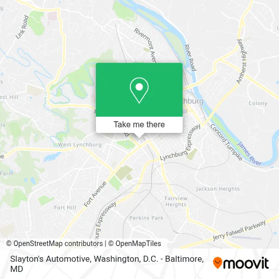 Slayton's Automotive map