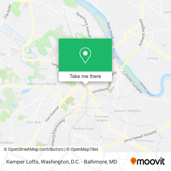 Mapa de Kemper Lofts