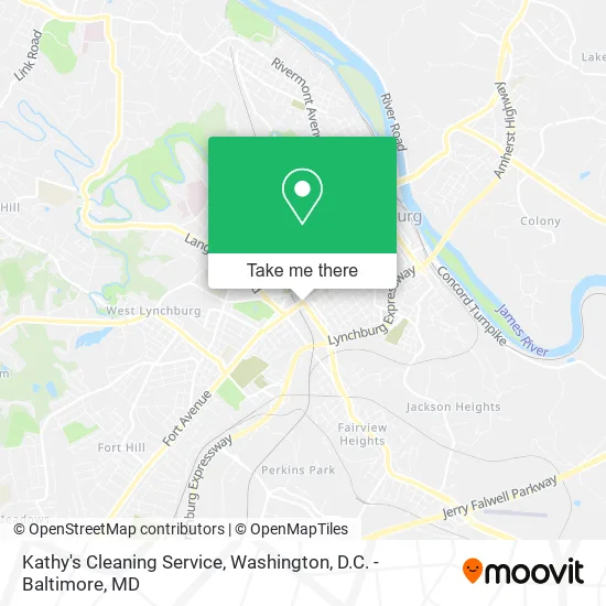 Kathy's Cleaning Service map
