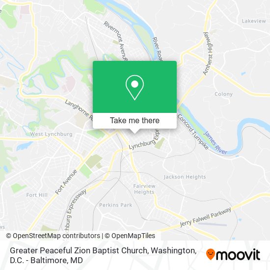 Mapa de Greater Peaceful Zion Baptist Church