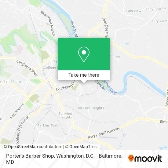 Mapa de Porter's Barber Shop