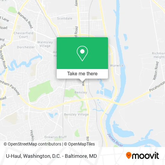 U-Haul map