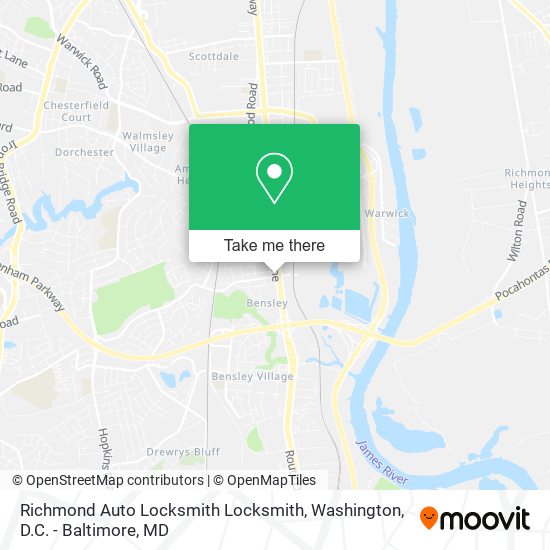 Mapa de Richmond Auto Locksmith Locksmith