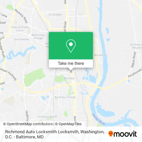Richmond Auto Locksmith Locksmith map