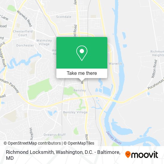 Richmond Locksmith map