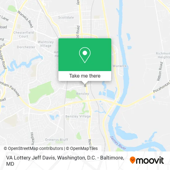 VA Lottery Jeff Davis map