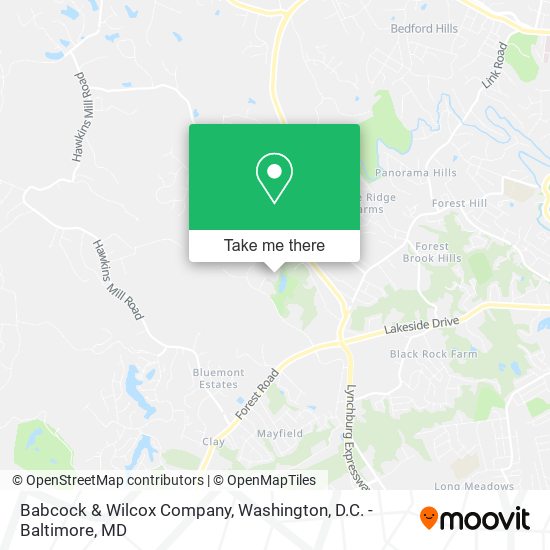 Mapa de Babcock & Wilcox Company