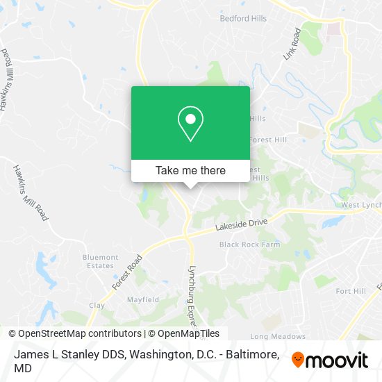 Mapa de James L Stanley DDS