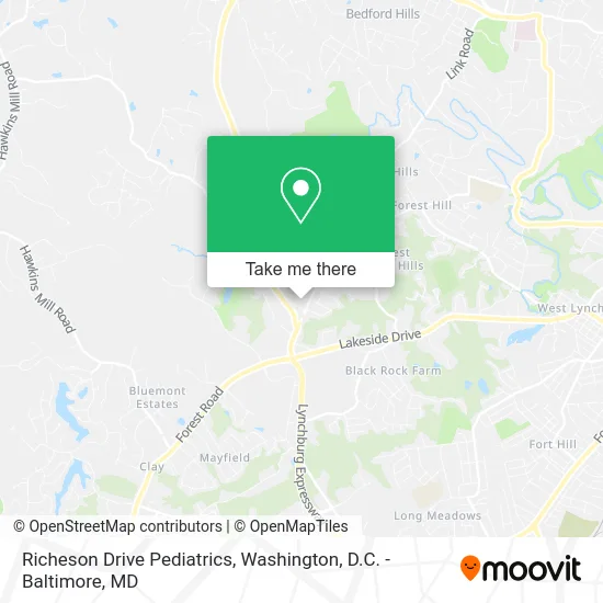 Richeson Drive Pediatrics map
