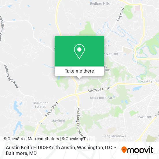 Austin Keith H DDS-Keith Austin map