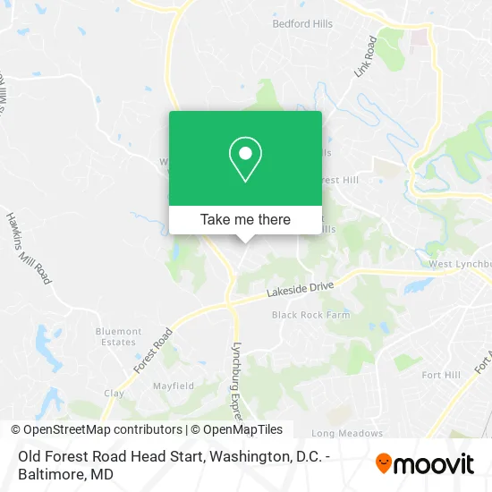 Mapa de Old Forest Road Head Start