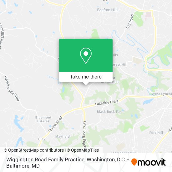 Wiggington Road Family Practice map