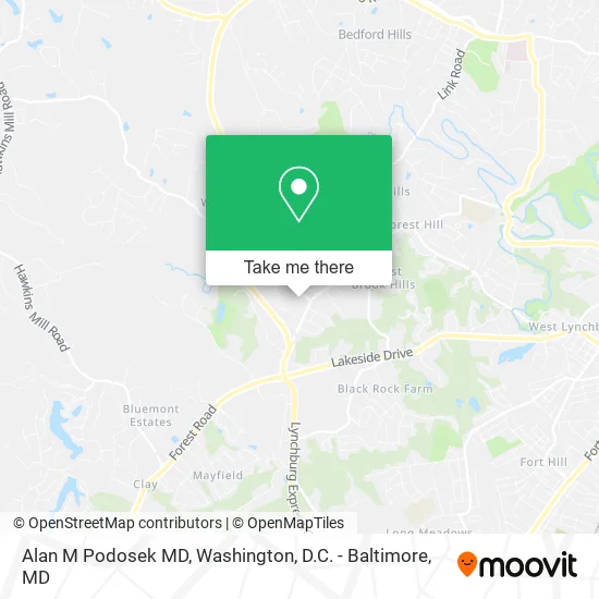 Alan M Podosek MD map