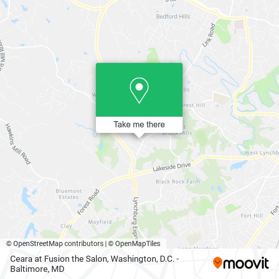Ceara at Fusion the Salon map