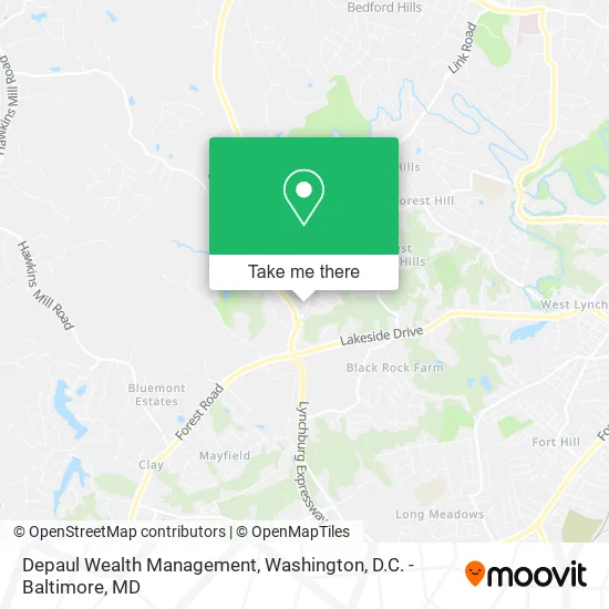 Mapa de Depaul Wealth Management