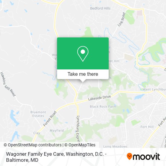 Wagoner Family Eye Care map