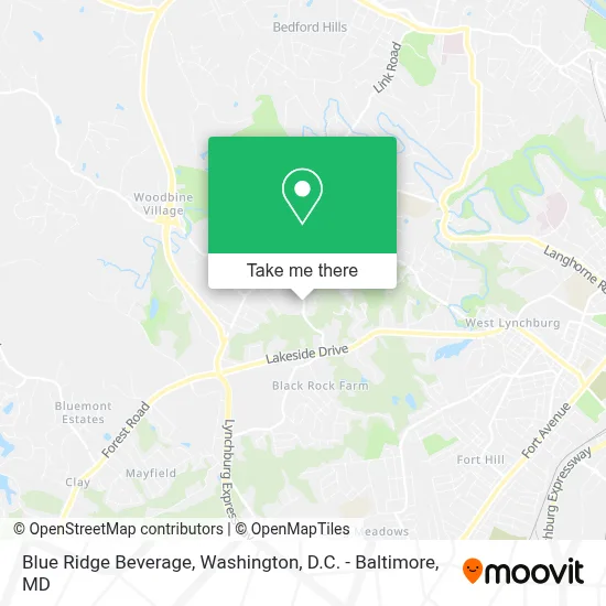 Blue Ridge Beverage map