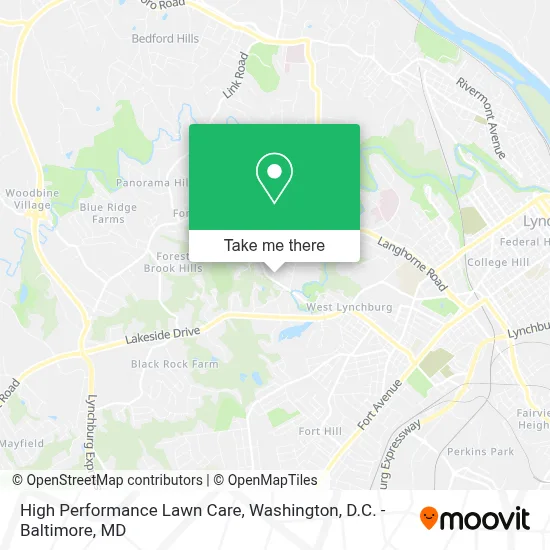 High Performance Lawn Care map