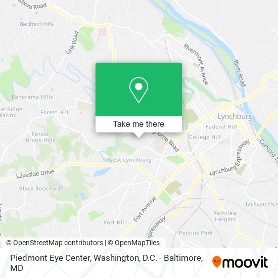 Mapa de Piedmont Eye Center