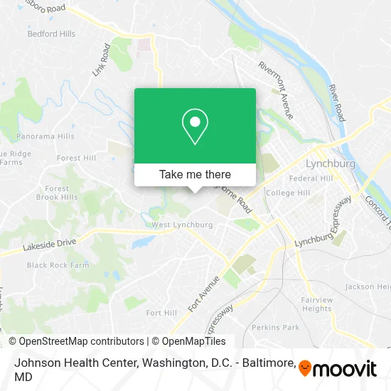 Johnson Health Center map