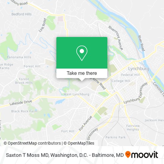 Saxton T Moss MD map