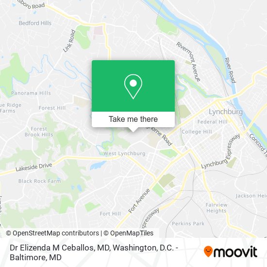 Mapa de Dr Elizenda M Ceballos, MD