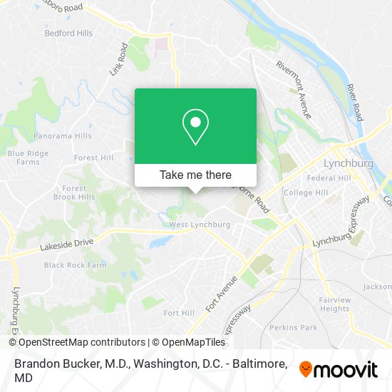 Brandon Bucker, M.D. map
