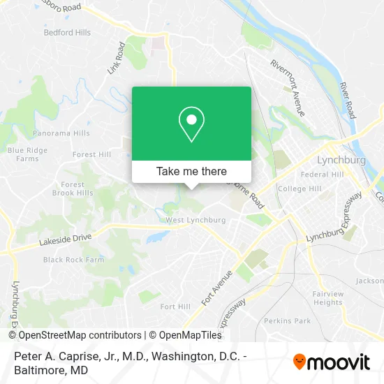 Peter A. Caprise, Jr., M.D. map