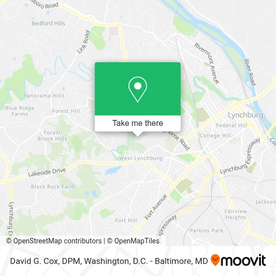 David G. Cox, DPM map