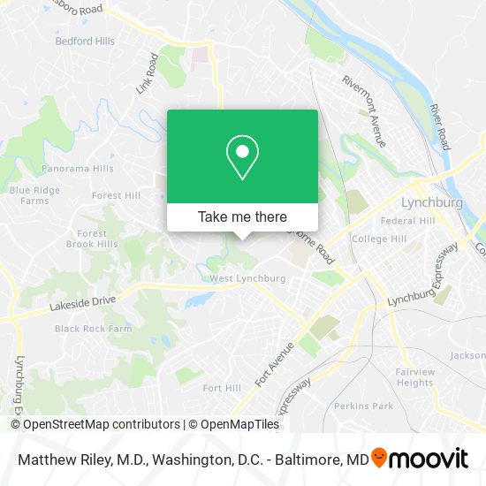 Matthew Riley, M.D. map