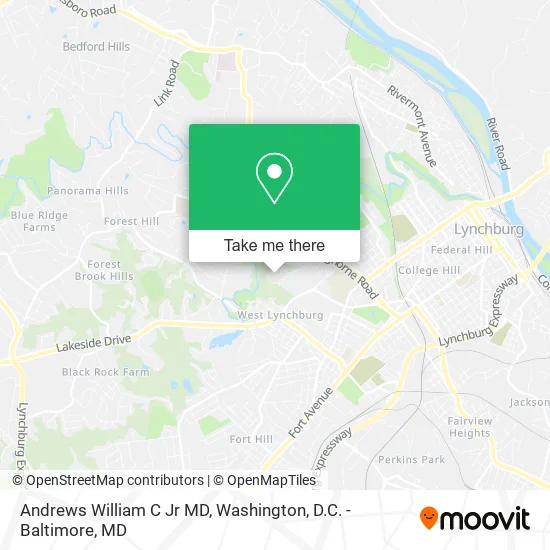 Andrews William C Jr MD map