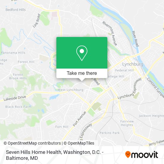 Seven Hills Home Health map
