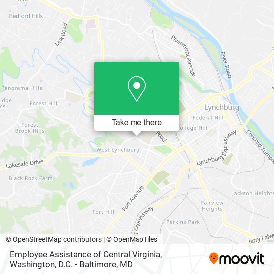 Employee Assistance of Central Virginia map