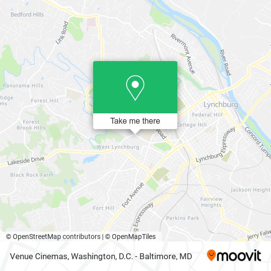 Mapa de Venue Cinemas