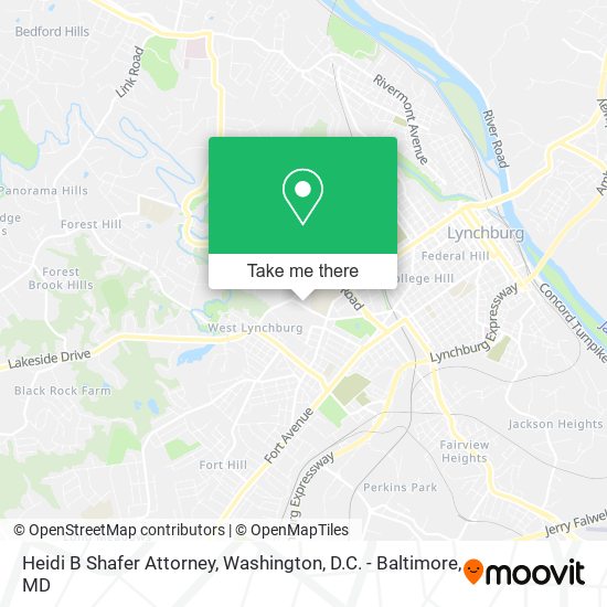 Mapa de Heidi B Shafer Attorney