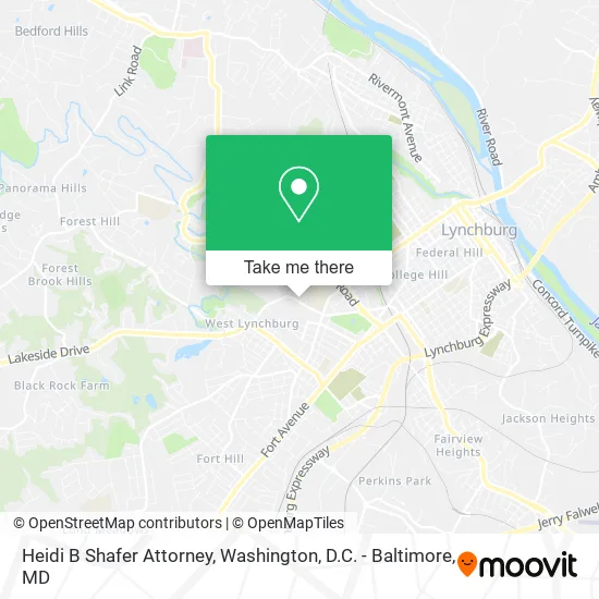 Heidi B Shafer Attorney map