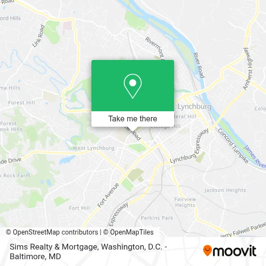Sims Realty & Mortgage map