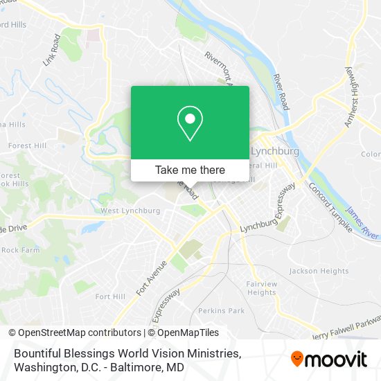 Bountiful Blessings World Vision Ministries map