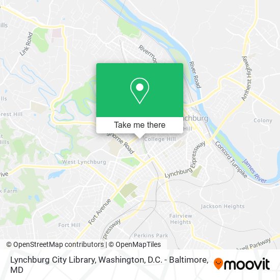Mapa de Lynchburg City Library
