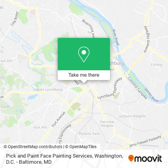 Mapa de Pick and Paint Face Painting Services