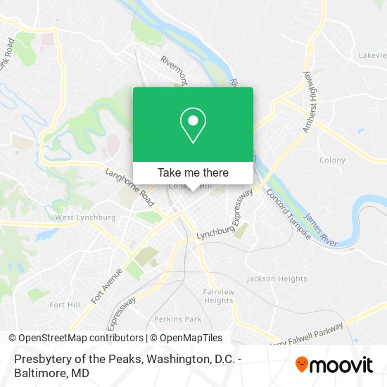 Presbytery of the Peaks map