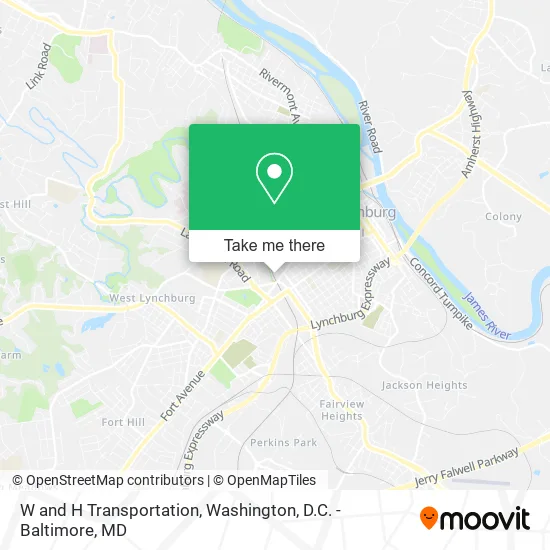 Mapa de W and H Transportation
