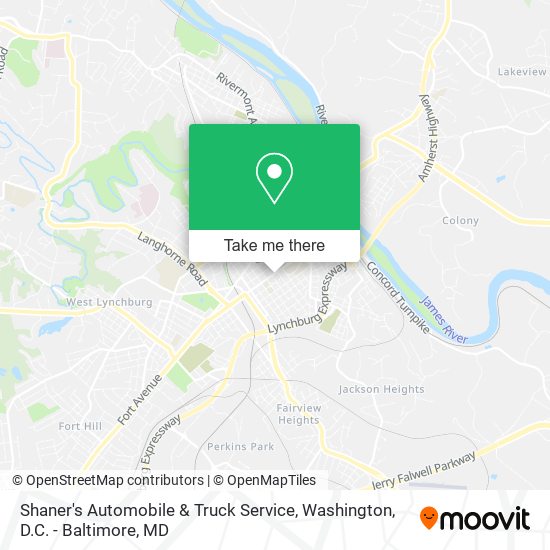 Shaner's Automobile & Truck Service map