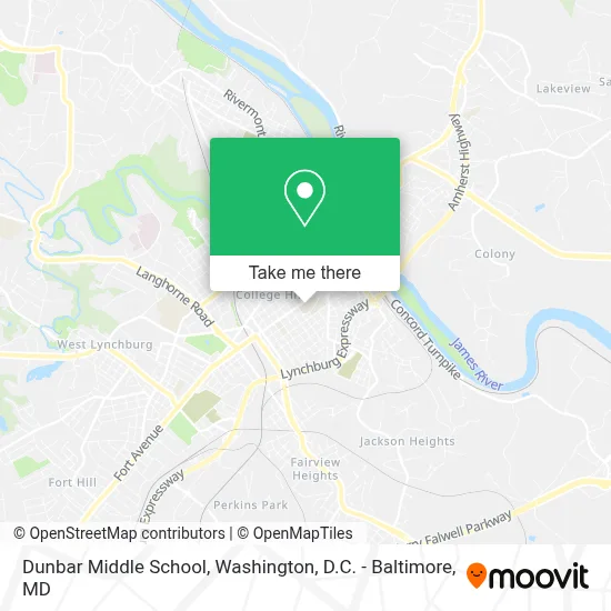 Dunbar Middle School map