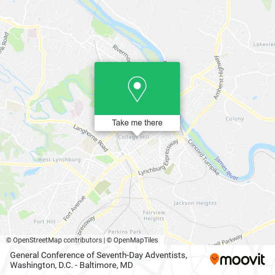 General Conference of Seventh-Day Adventists map