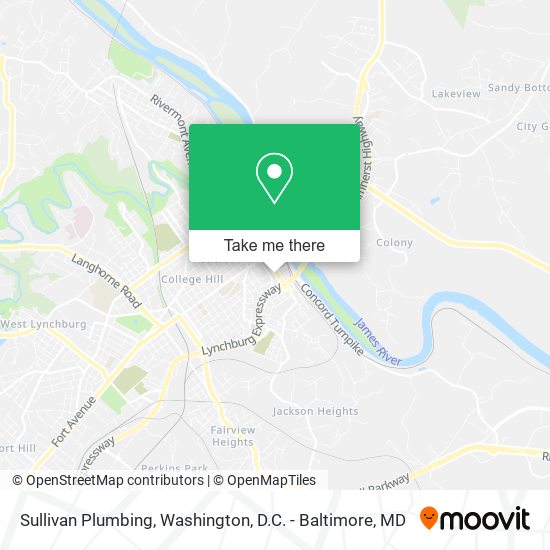 Mapa de Sullivan Plumbing