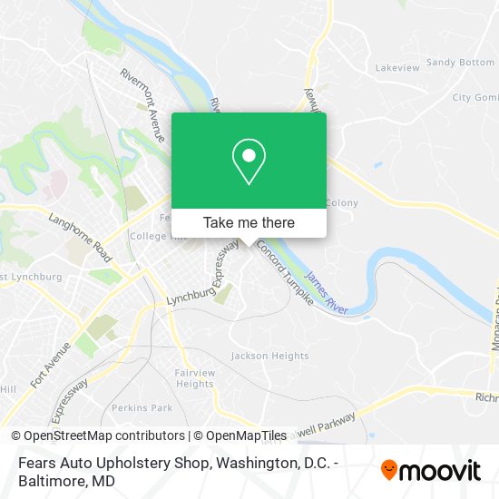Mapa de Fears Auto Upholstery Shop